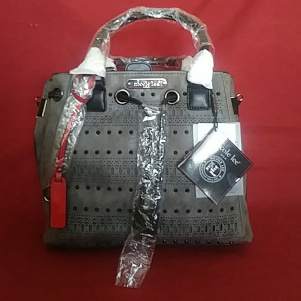 Nicole Lee Sloane Laser Cut Bucket Bag